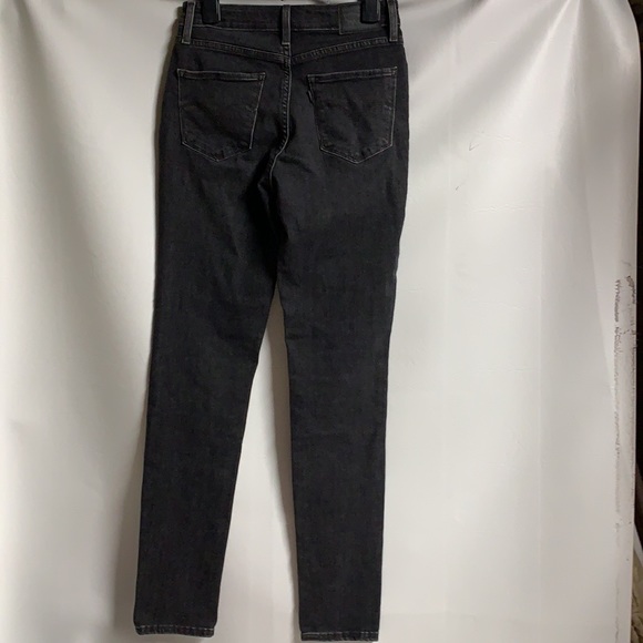 Levi’s 721 women’s size 27 charcoal high rise skinny denim Stretch Jeans. - Picture 13 of 15